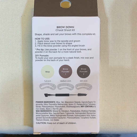 JOAH Brow Down Cheat Sheet Kit - Black Brown Shade (P52) - Picture 2 of 2